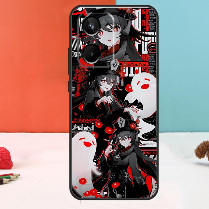 Чехол для Realme 11 12 Pro Plus 9 10 GT5 GT3 GT Neo5 C35 C31 C30 C33 C51 C53 C55 C21Y C25s с изображением Ху Тао из Genshin Impact