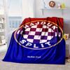 HNK Hajduk Split Portable Blanket/Soft Blanket Bedding Blanket Suitable for Travel Camping Living Rooms Offices Sofas Fan Gifts