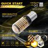 1pc Auto BAU15S 7507 Turn Signal Light PY21W 5009 No Turn Bulb Led Blinker Bulb Amber 18W 24V 1 H7H0