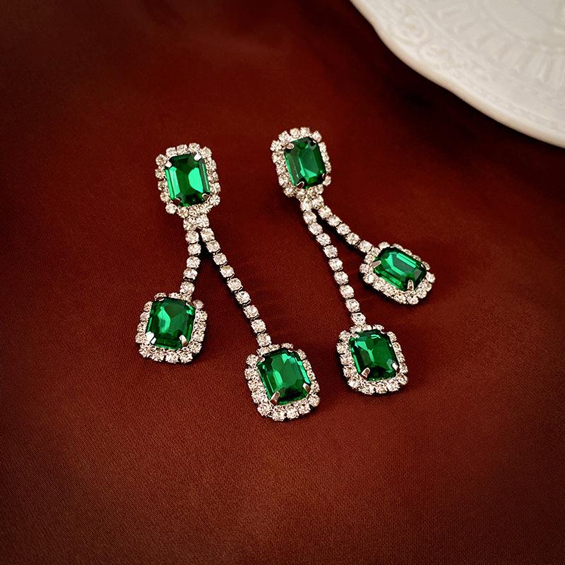 Роскошный комплект из европейских и американских бриллиантовых подвесок и серег - элегантные универсальные ювелирные изделия