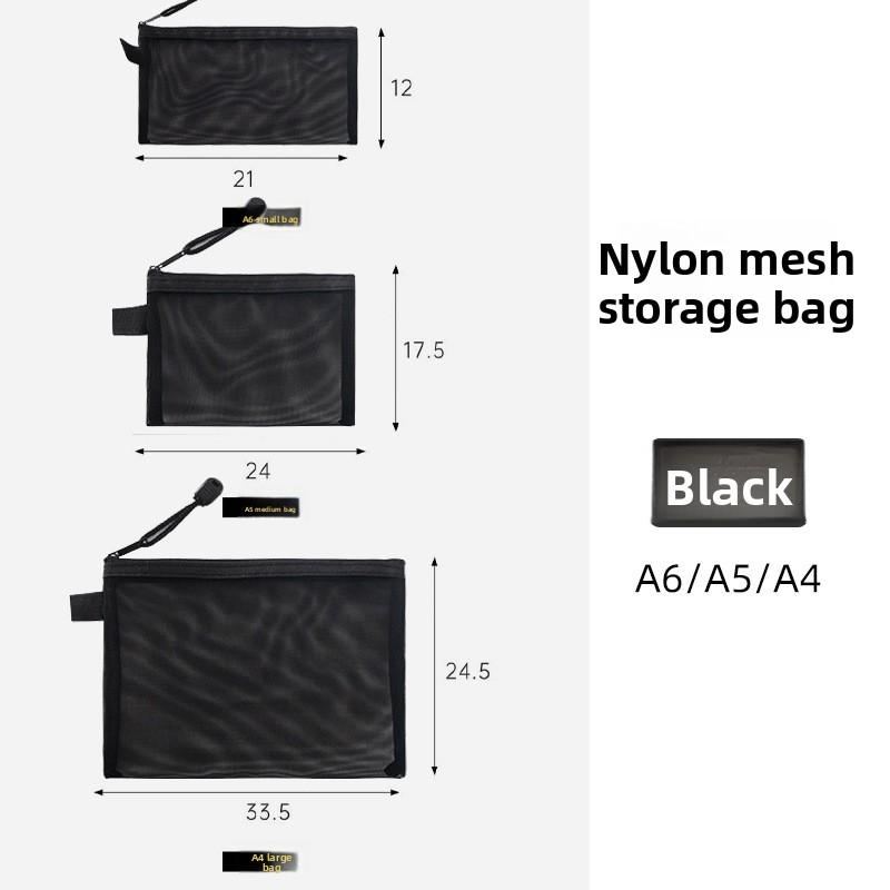 Puzzle storage bag for children and babies, toy sorting mesh bag, card storage transparent zipper mesh bag, 2-pack