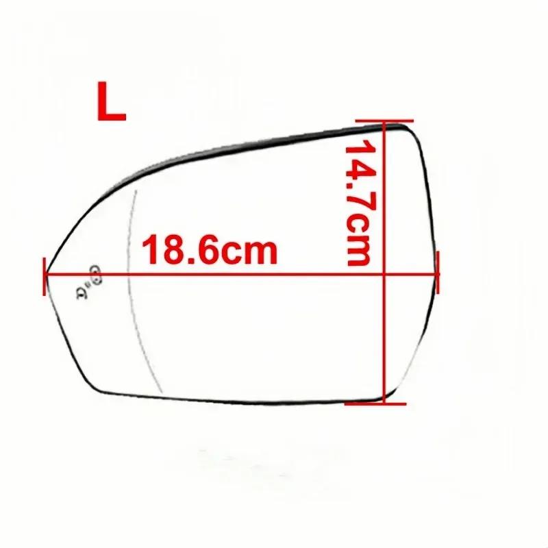 For Lincoln Nautilus 2018     Rearview Mirror Lenses Exterior Side Reflective Glass Lens with Heating Blind Spot