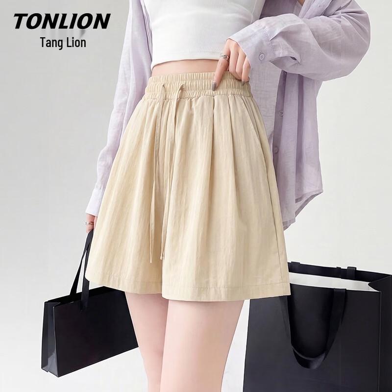Женские повседневные шорты TonLion с эффектом прохлады и широкими штанинами