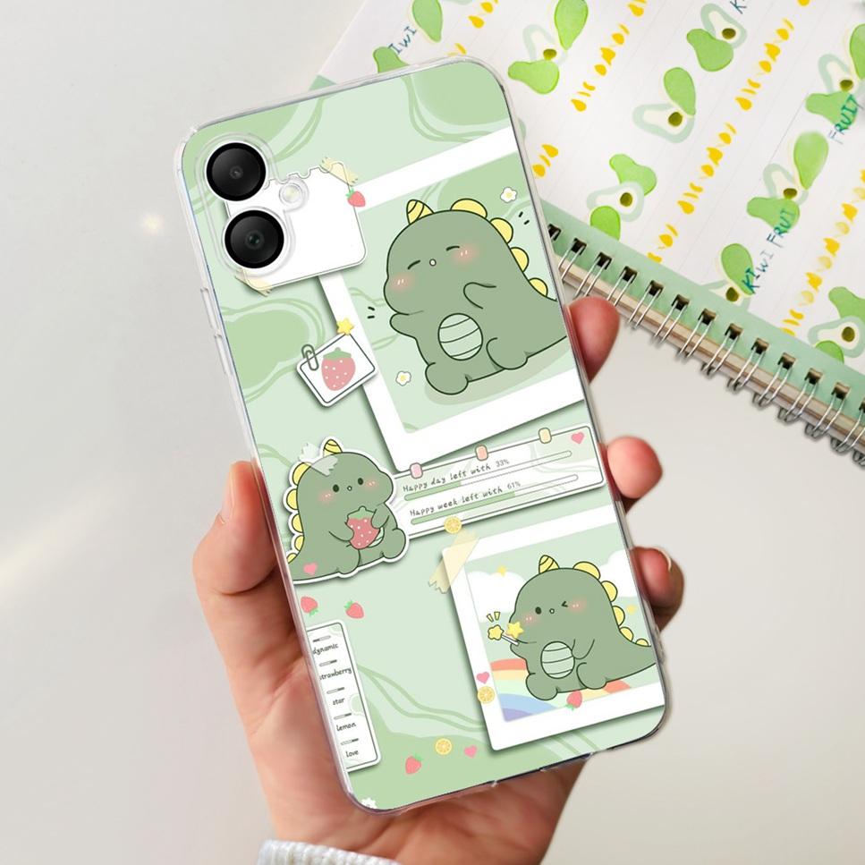Case For Samsung Galaxy A06 4G 6.7" Cute Cartoon Astronaut Dinosaur Soft Silicon TPU Cover For Samsung A06 SM-A065F Phone Case