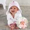 Toddler Baby Boys Girls Cute Cartoon Plush Receiving Blanket Cloak Wrap Bathrobe