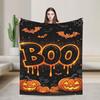 Хэллоуин Плюшевое одеяло Детское BOO Фланелевое плед Для домашнего декора Теплый Индивидуальный DIY Качество Покрывало Идея подарка