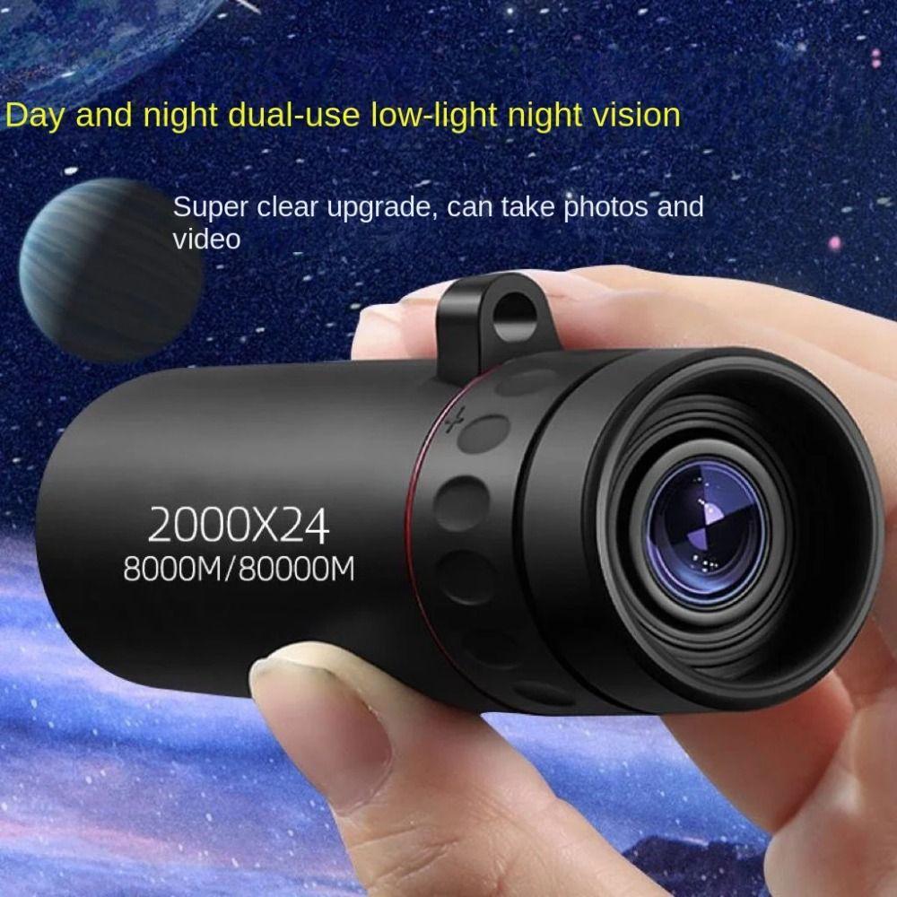 2000x24 Handheld Telescope HD Night Vision Telescope New Monocular Telescope for Hunting