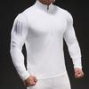 Мужская футболка с длинным рукавом из ледяного шелка для бега и фитнеса на открытом воздухе, весна-осень, доминирующий мышечный стиль, тонкая футболка для мужчин