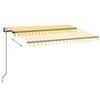 Maison Exclusive - Auvent automatique capteur de vent/LED 350x250cm Jaune et blanc