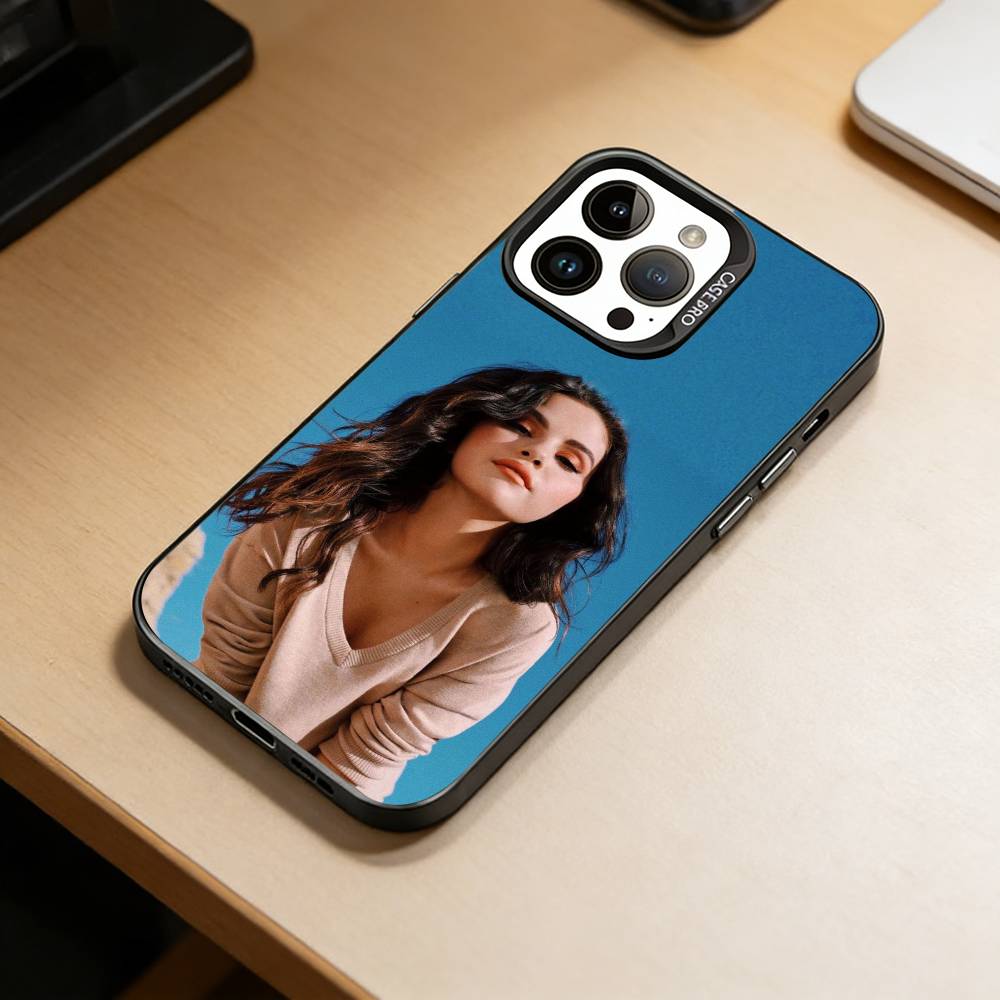 S-Selena G-Gomez Чехол для телефона для iPhone 17,16,15,14,13,12,11 Plus,Pro Max,XS,Красочный Серебряный Чехол для телефона Funda Cover