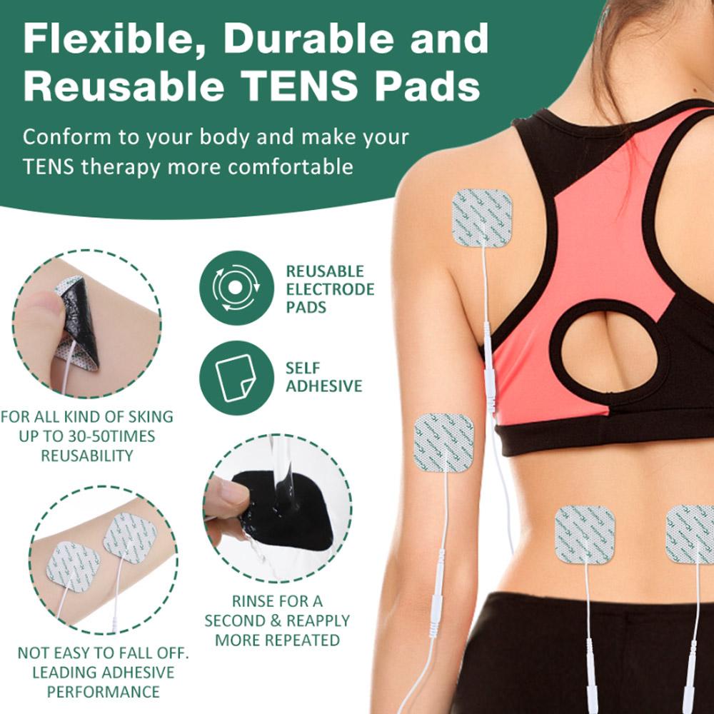 50PCS Electrode Pads Gel For Tens Acupuncture Physiotherapy Machine Slimming Ems Muscle Stimulator Massager Sticker 5x5cm