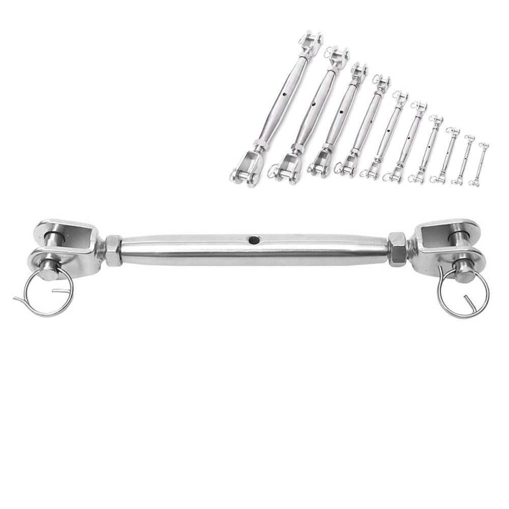 Screw Closed Body Marine Rigging 304 Stainless Steel Jaw Turnbuckle Bolt Tensioner  Steel Wire Rope