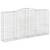 Gabion with High Arch 400 x 50 x 200 220 cm Galvanized Iron