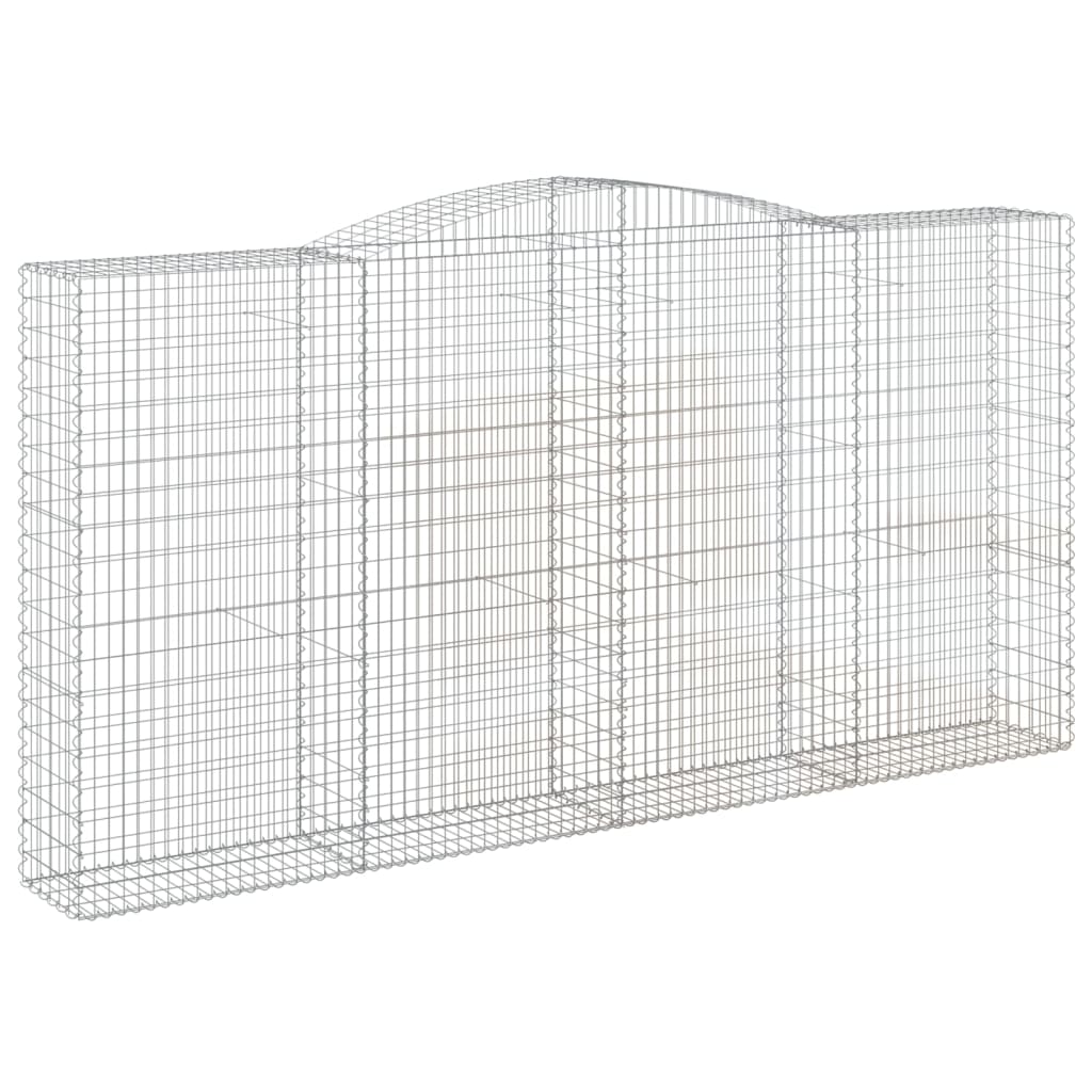 Gabion with High Arch 400 x 50 x 200 220 cm Galvanized Iron