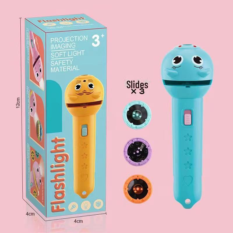 Фонарик-проектор для раннего развития детей - интерактивный ночник в подарок для мальчиков и девочек
