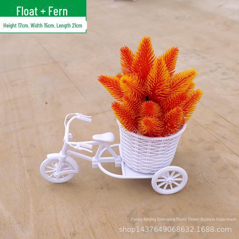 Комплект искусственных цветов для помещений: Маленькие украшения в горшках для украшения дома и автомобиля