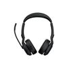 Jabra Evolve2 55 UC Stereo - Гарнитура - накладная - Bluetooth - беспроводная - активное шумоподавление - USB-A - черный -