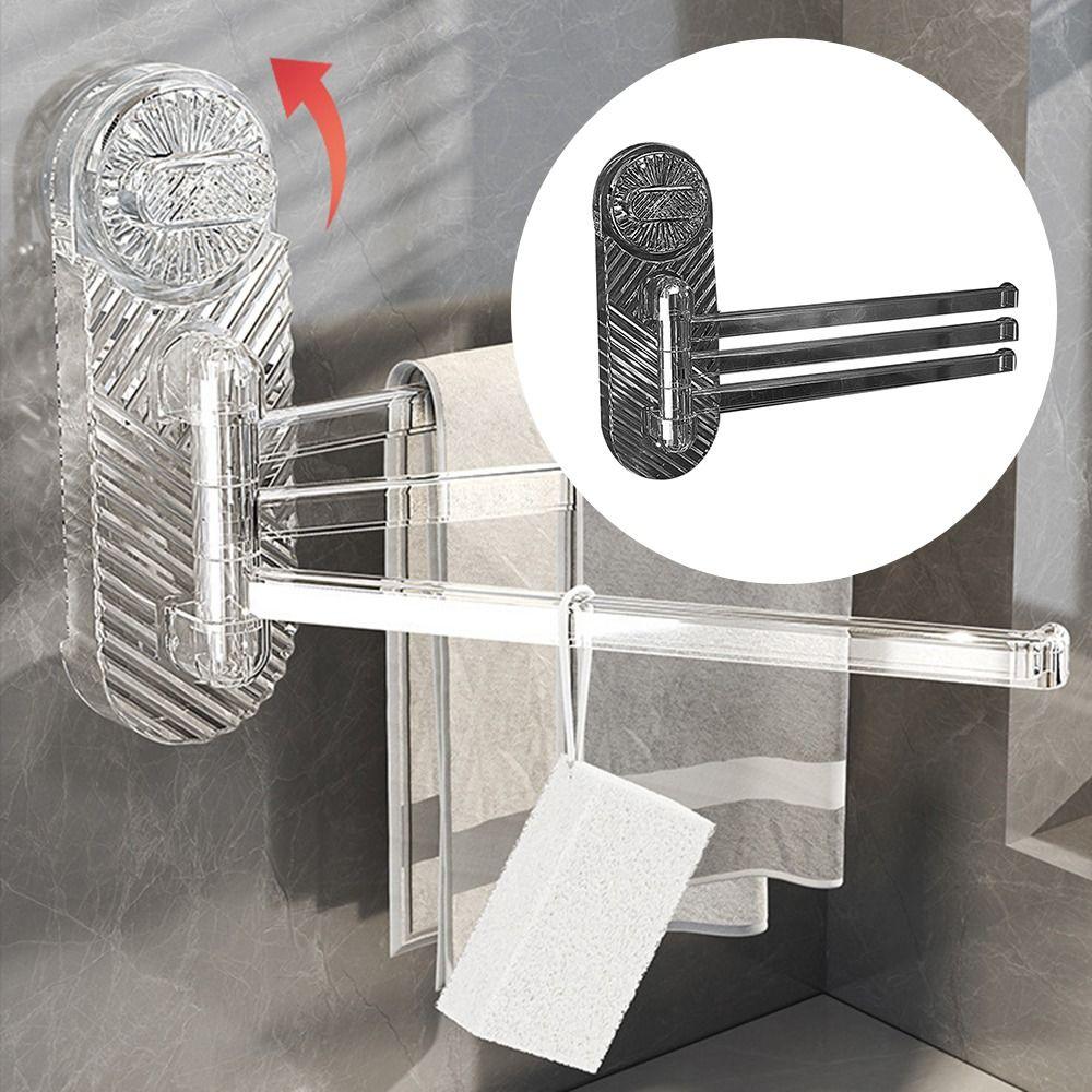 Настенный вращающийся держатель для полотенец, присоска, стойка для тряпок, прочная вешалка для ткани, бытовой