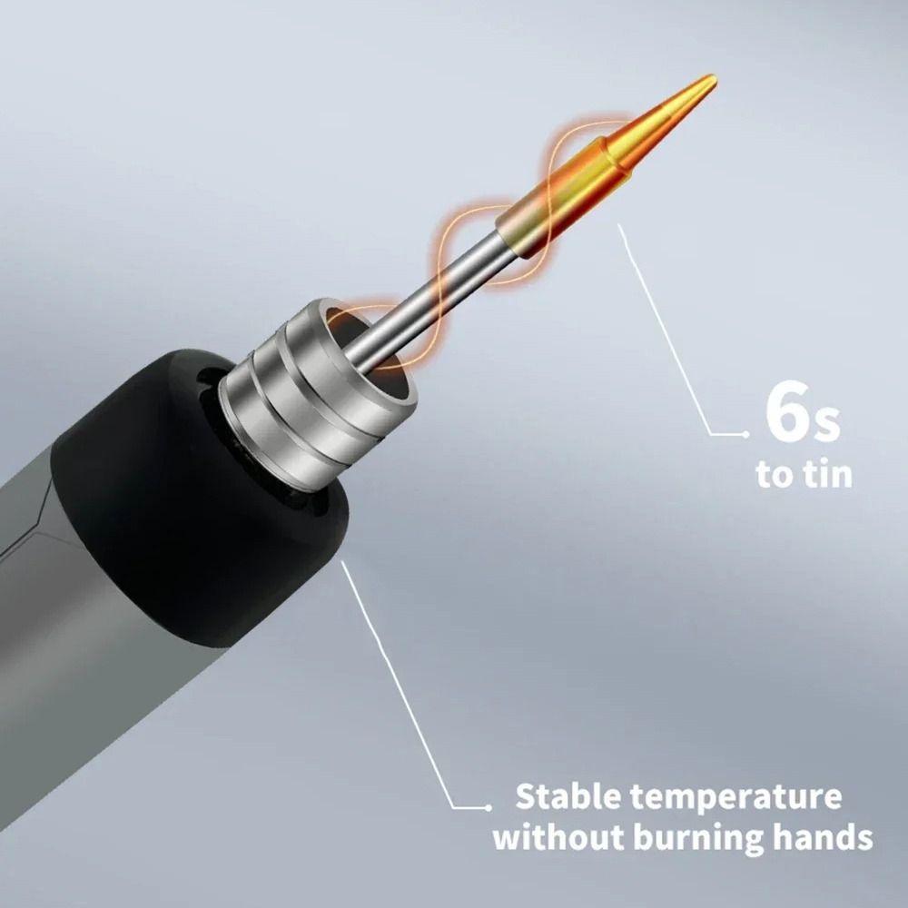 Цифровой электрический паяльник с быстрой зарядкой, интеллектуальные инструменты для ремонта и сварки, паяльник для дома