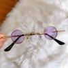 Small Round Sunglasses Metal Frame Hip Hop Punk Sun Glasses Mini Candy Color Lens Sunglasses Ins Fashion Shades For Women Men