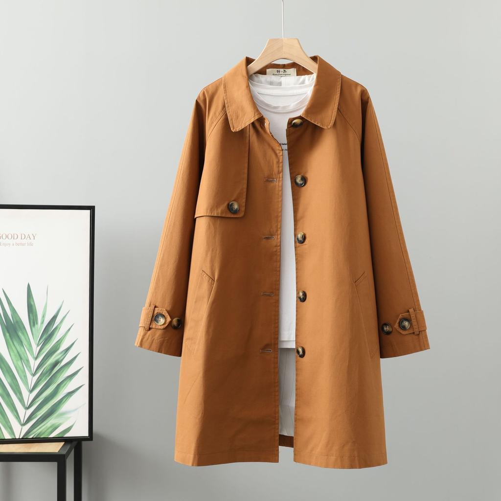 Женские свободные карманы на пуговицах, повседневные длинные тренчи, куртка с капюшоном, большие размеры