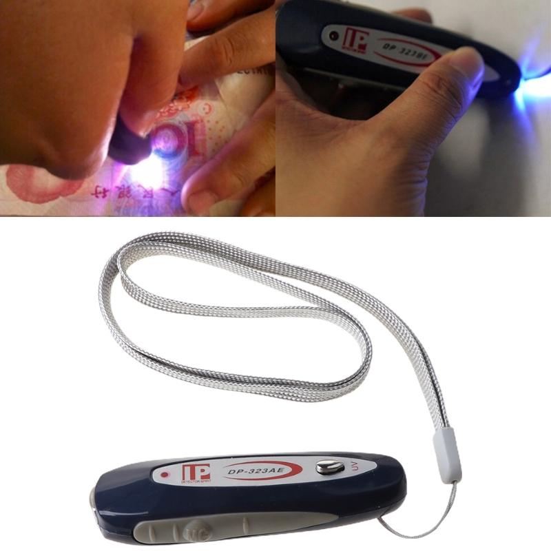 Мини 2-в-1 Детектор валюты, счетчик банкнот, проверка на подделку с ремешком, магнитный детектор, брелок для USD, Евро, Фунта