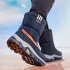 Winter Children's Thickened Middle Snow Boots Non-Slip Warm Boys Casual Crampons Cotton Shoes