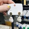 Новые французские ретро барочные серьги с жемчугом для женщин Ms Fashion Elegant Metal Jewelry Party Accessories