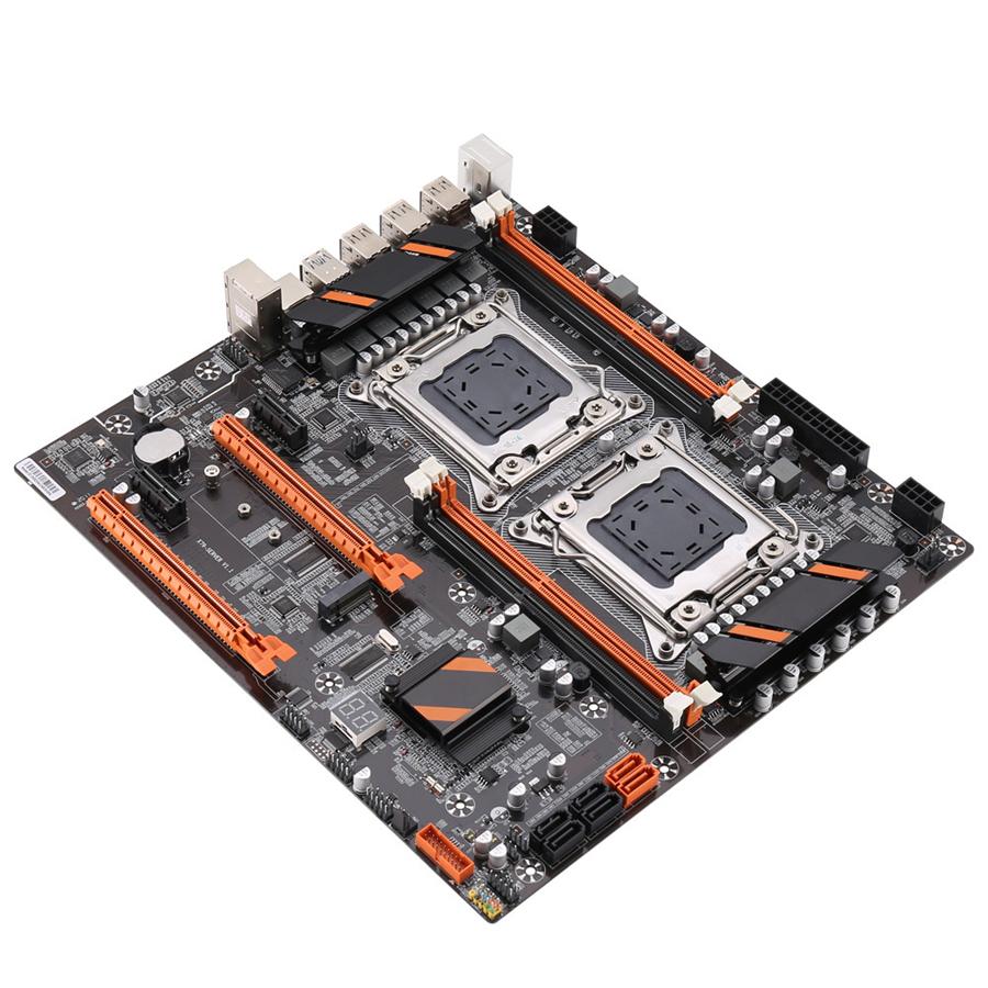 Материнская плата X79 с двумя процессорами lga 2011. 4 * ddr3 reg ecc usb3. 0 STA3 PCI-e 3.0 с материнской платой ЦП
