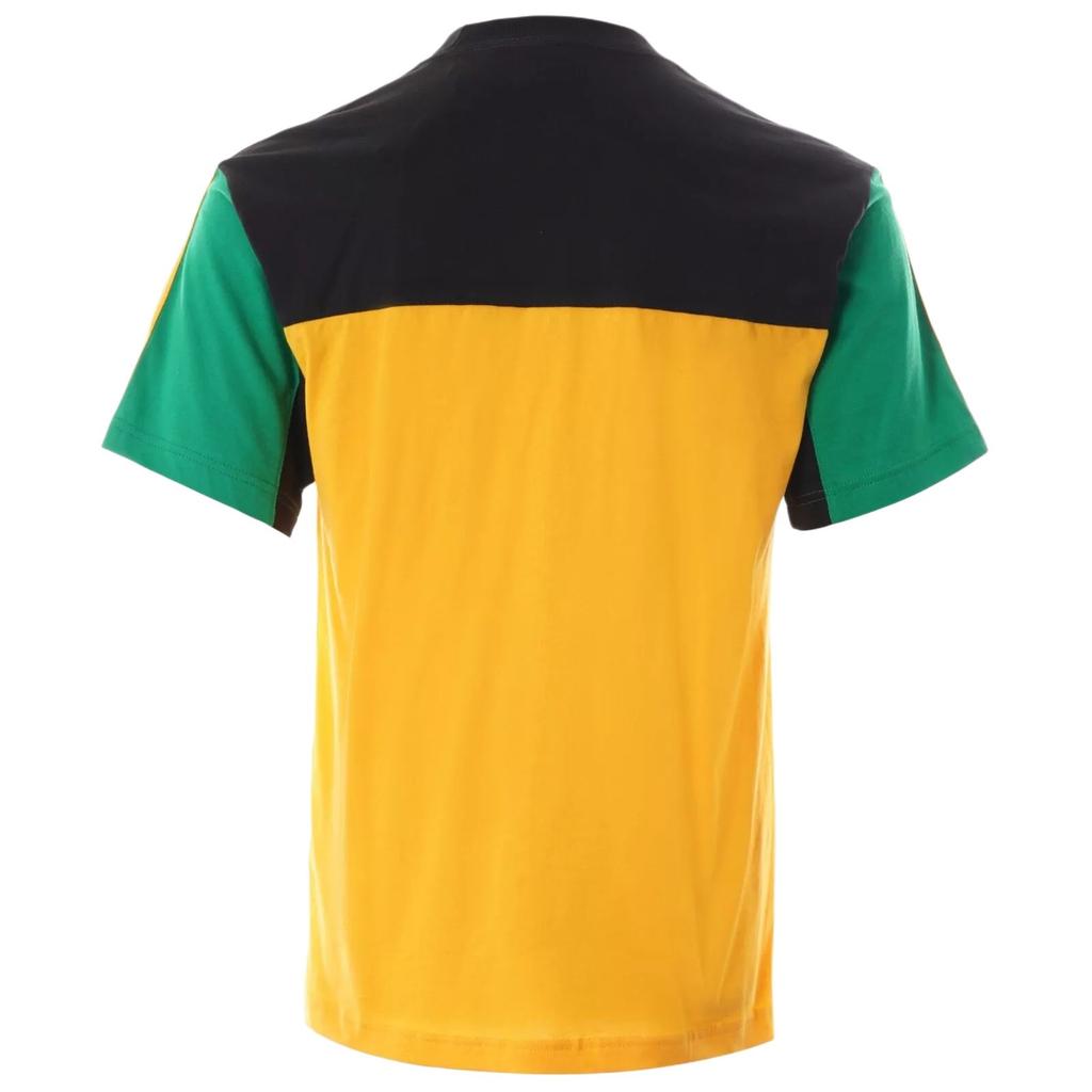 Adidas Оригинальная полосатая универсальная простая футболка с круглым вырезом и коротким рукавом, топы унисекс, ярко-золотой GD2084