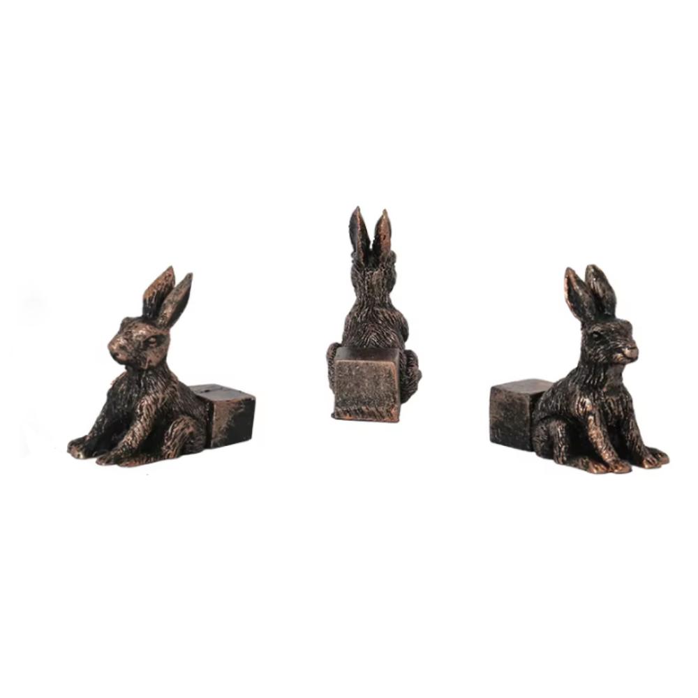 3Pcs/set Weather Resistant Small Animal Ornaments Animal Flower Pot Stand  Vases Decor