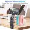 FONKEN Портативный держатель для телефона в самолете, вращение на 360 градусов, складные регулируемые вращающиеся подставки для селфи, подставка для сиденья в поезде, поддержка путешествий