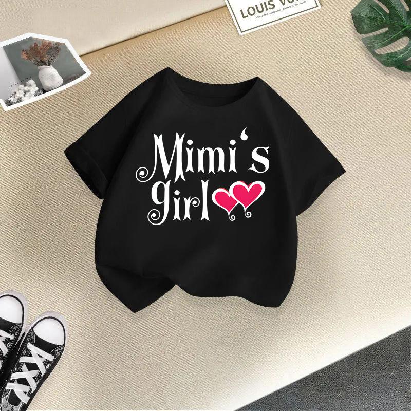 Children's Casual Short-sleeved T-shirt, Summer Girls' Loose T-shirt