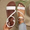 New Summer Sandals Travel Women Shoes New Sandal Sole Durable Sandal Ladies Outdoor Beach Slippers Platform Sandals Size 36-43
