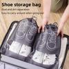 5 шт. Органайзер для хранения обуви, сумки, нетканые, дорожные, портативные, водонепроницаемые, карманные, для одежды, прозрачные, подвесные сумки
