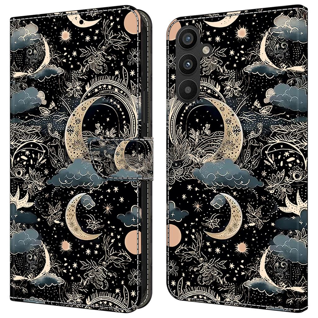 Для Samsung Galaxy A25 5G (Глобальный) (161,0 х 76,5 х 8,3 мм) Чехол-кошелек устойчивый к царапинам подставка для телефона крышка