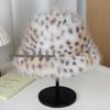 Faux Fur Leopard Print Fisherman Hat - Retro Autumn Winter Plush, Thickened for Warmth, Cold-Proof with Ear Protection.