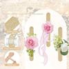 2 шт. DIY Браслеты-бутоньерки на запястье Многофункциональная лента-бутоньерка на запястье Цветочная бутоньерка Помолвка