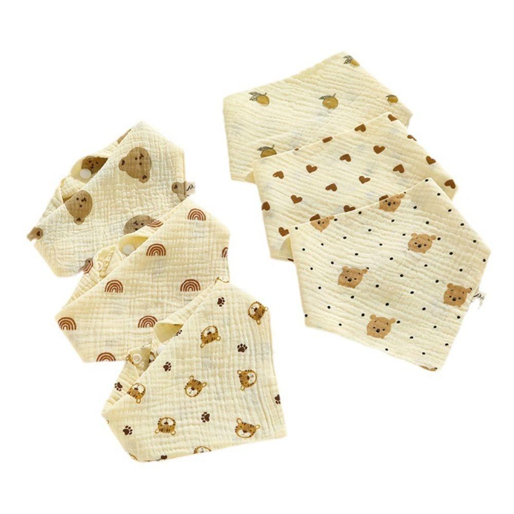 Печать на полотенце для слюны Хлопковые салфетки для отрыжки Регулируемые детские муслиновые нагрудники Нагрудники для кормления