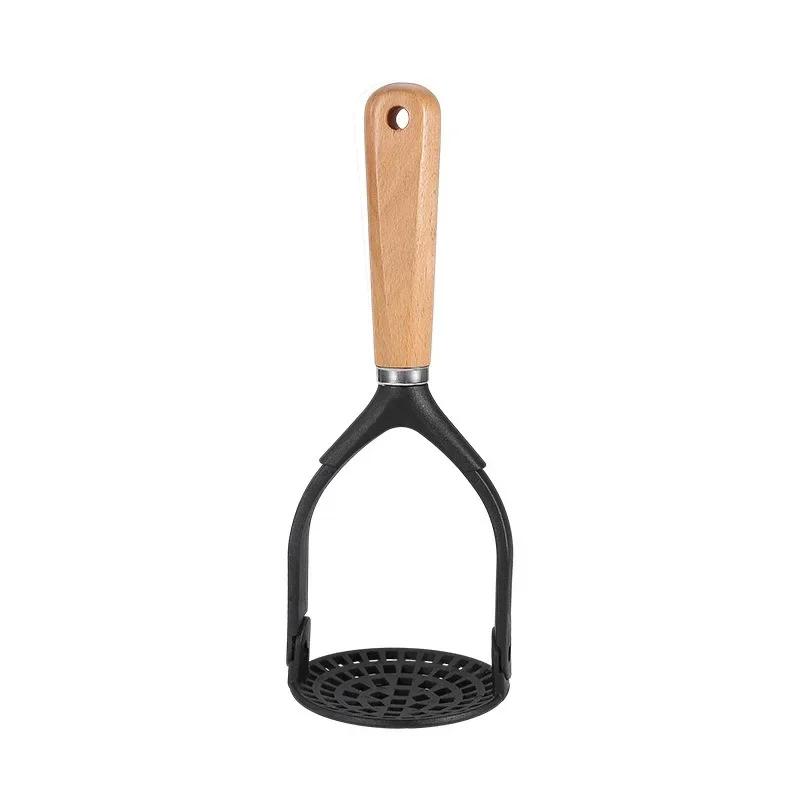 Картофельная толкушка Пресс для мягкого картофельного пюре Инструмент для начинающих кухонных принадлежностей Толкатель для фруктового пюре, чеснокодавилка