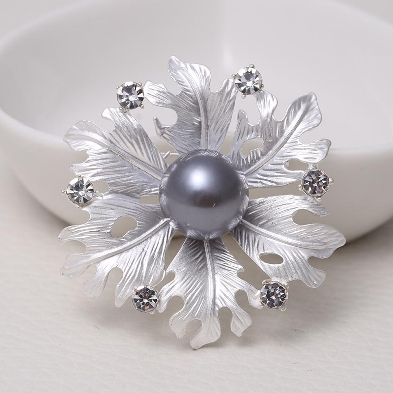 Благородная матовая брошь Ya Gold Brooch Ya Silver Brooch Temperament Clothing Accessories