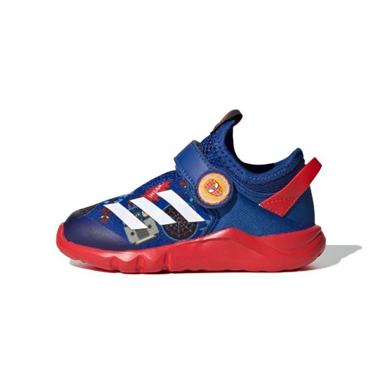 MARVEL x Adidas Activefle Удобная амортизация Низкие кроссовки для малышей Сине-красные для младенцев и малышей FV4265