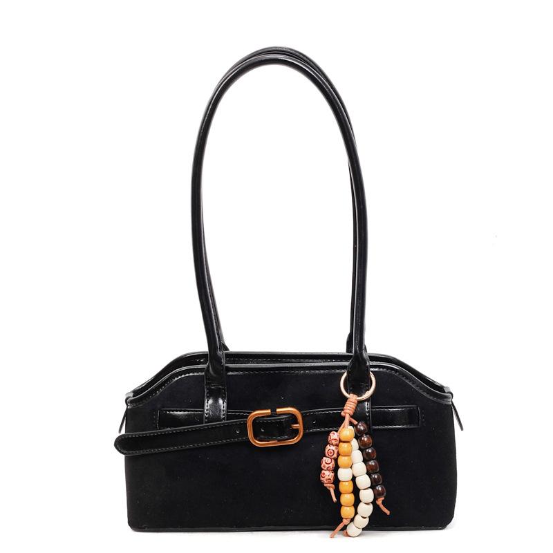 Популярная нишевая замшевая сумка осень-зима 2025 новая сумка-мессенджер для поездок на работу универсальная женская на плечо подмышку