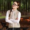 Womens Windproof Thermal Cycling Vest Sleeveless Fleece-Lined Winter Bike Jersey Road