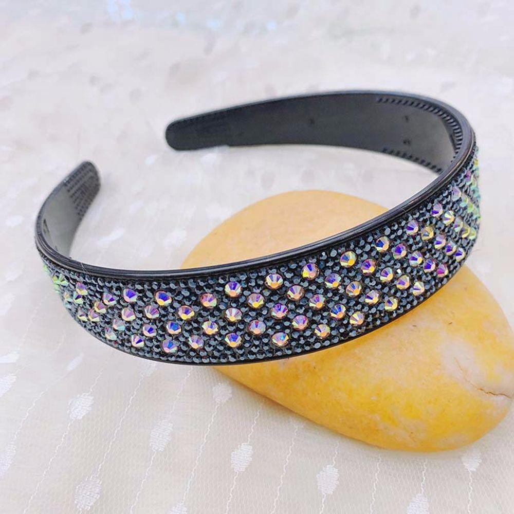Girl Wash Face Resin Female Hairbands Wide Hair Hoop Korean Style Headwear Rhinestone Headband