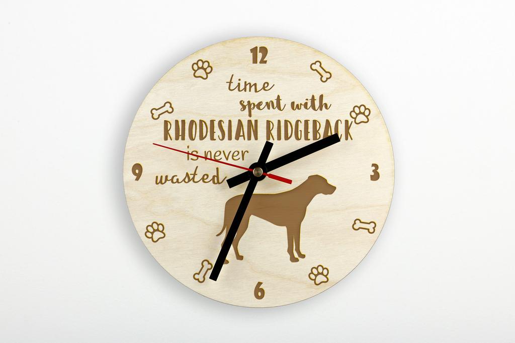 Rhodesian Ridgeback, African Lionhound, African Lion Dog - clock with dog, wooden clock with engraving, personalised clock by Art-Dog