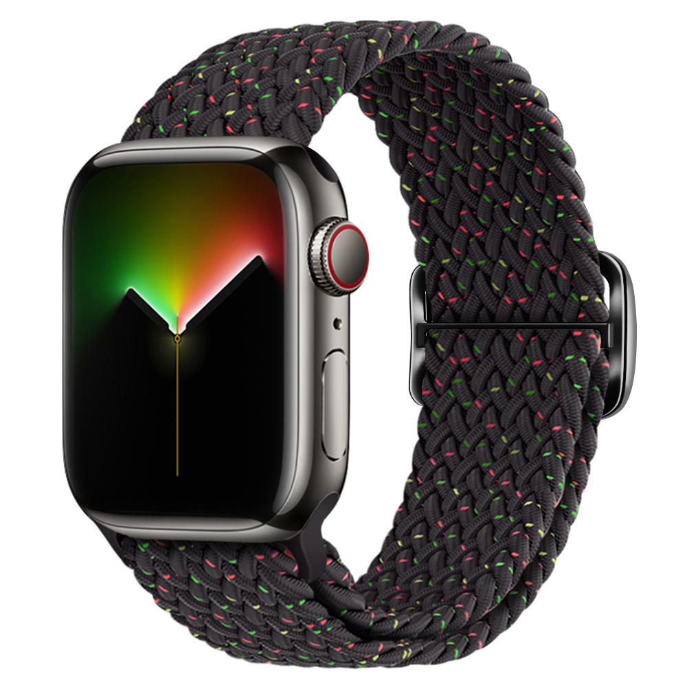 Нейлоновый ремешок для Apple Watch band 44 мм 45 мм 49 мм 42 мм 40 мм 41 мм 44 мм Эластичный плетеный браслет Solo correa Series 9 8 7 6 5 4 SE Ultra