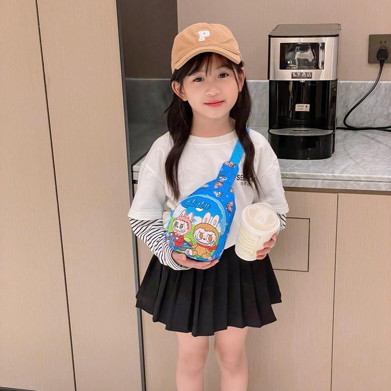 Детский узор Мультяшная одноплечевая сумка кроссбоди на грудь Модный подарок