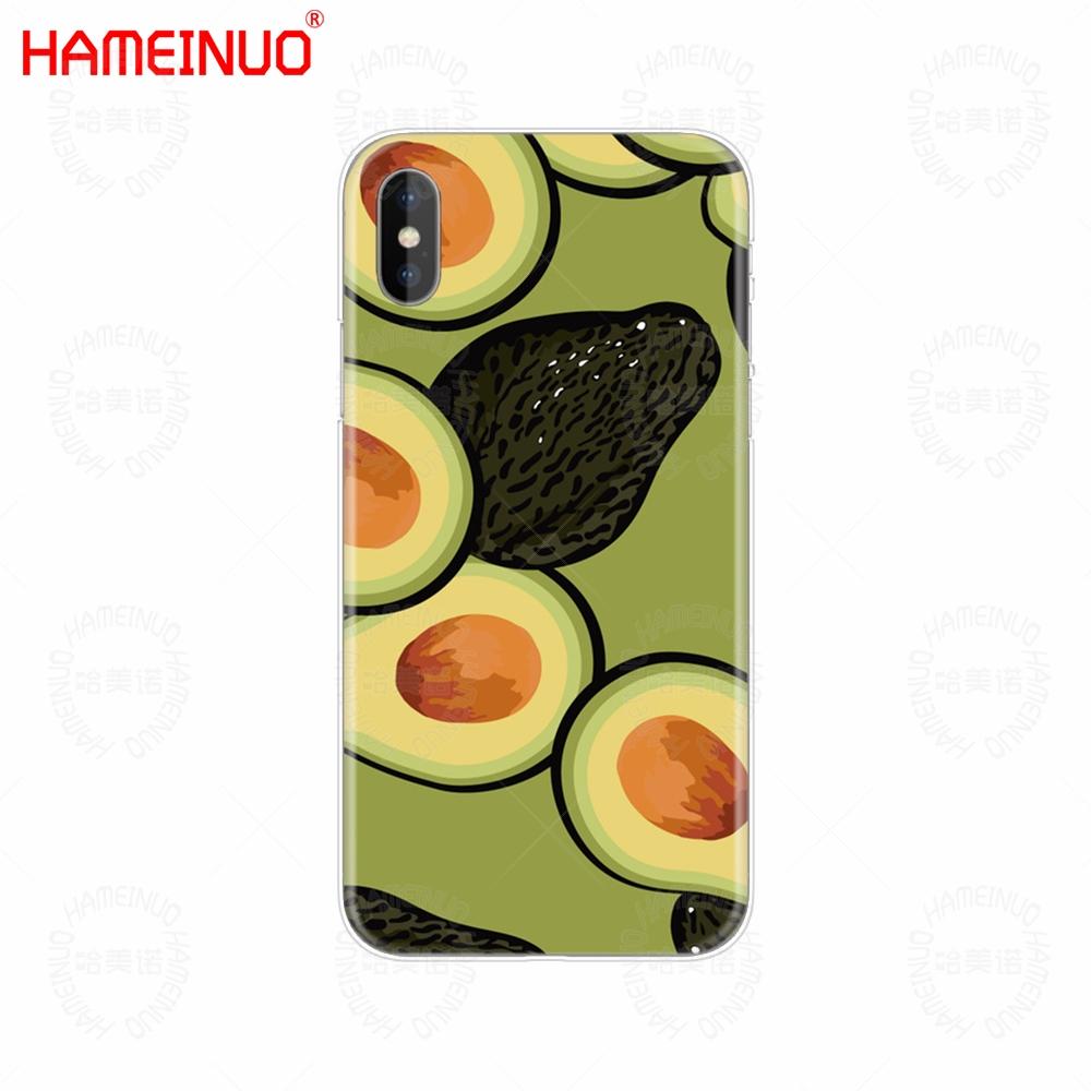 HAMEINUO чехол для мобильного телефона с авокадо и фруктовым рисунком для iphone X 8 7 6 4 4S 5 5S SE 5c 6s plus