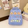 Print Animal Charming Capybara Backpack Breathable Nylon Kids School Bag For Preschool And Children Young